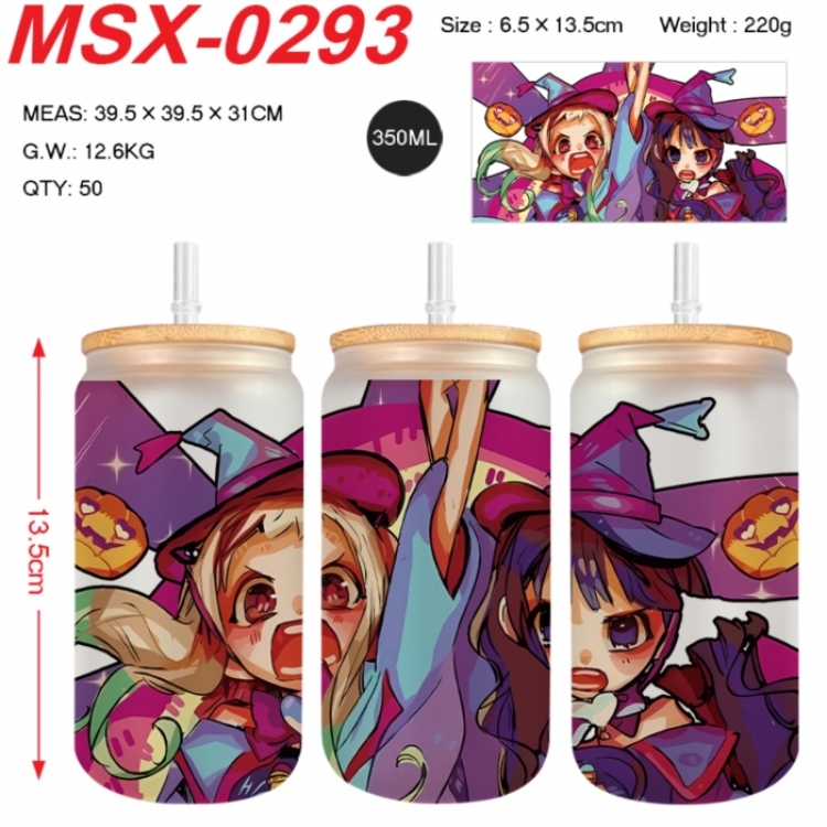 Toilet-bound Hanako-kun Anime frosted glass cup with straw 350ML