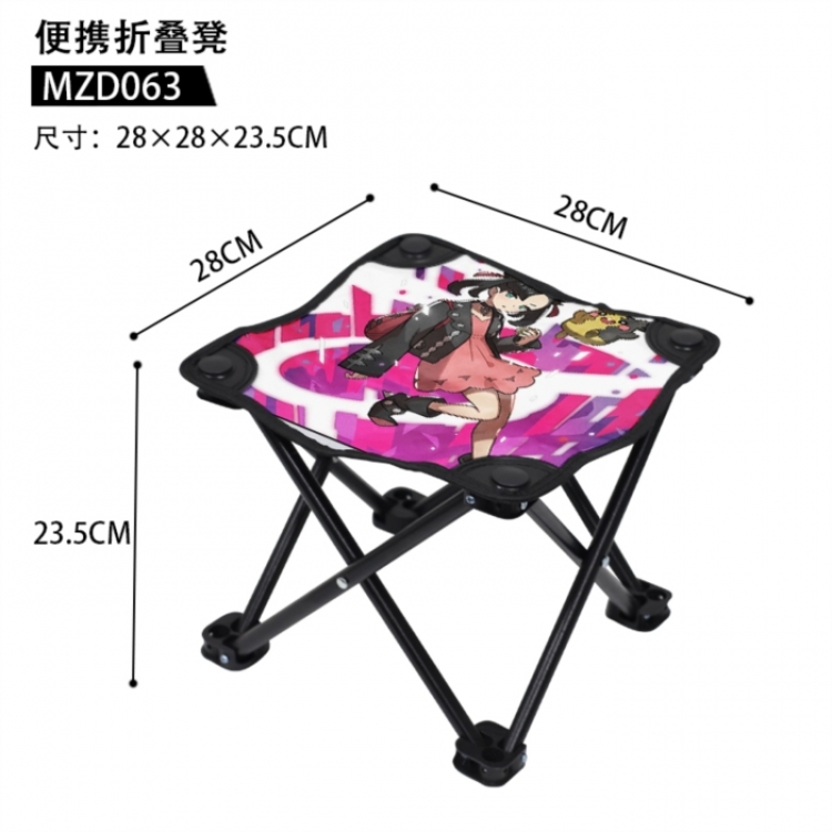 Pokemon Anime portable folding stool 28x28x23.5cm
