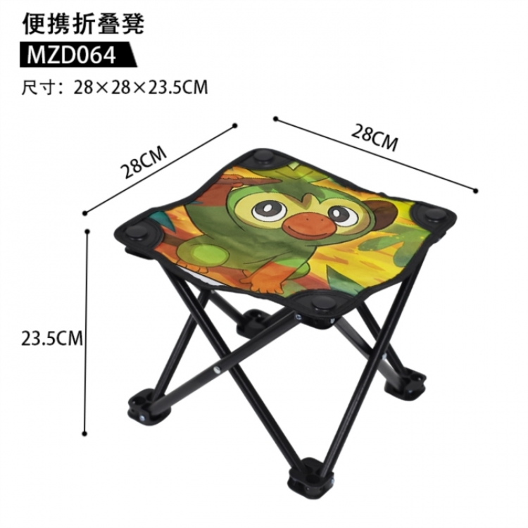Pokemon Anime portable folding stool 28x28x23.5cm