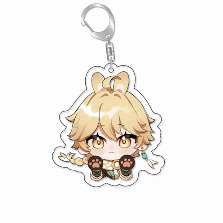 Genshin Impact Anime Acrylic Keychain Charm price for 5 pcs
