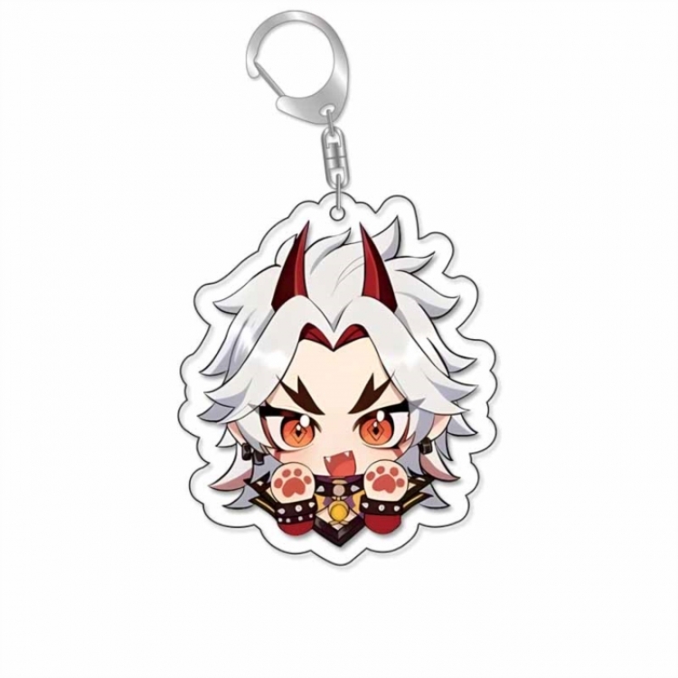 Genshin Impact Anime Acrylic Keychain Charm price for 5 pcs