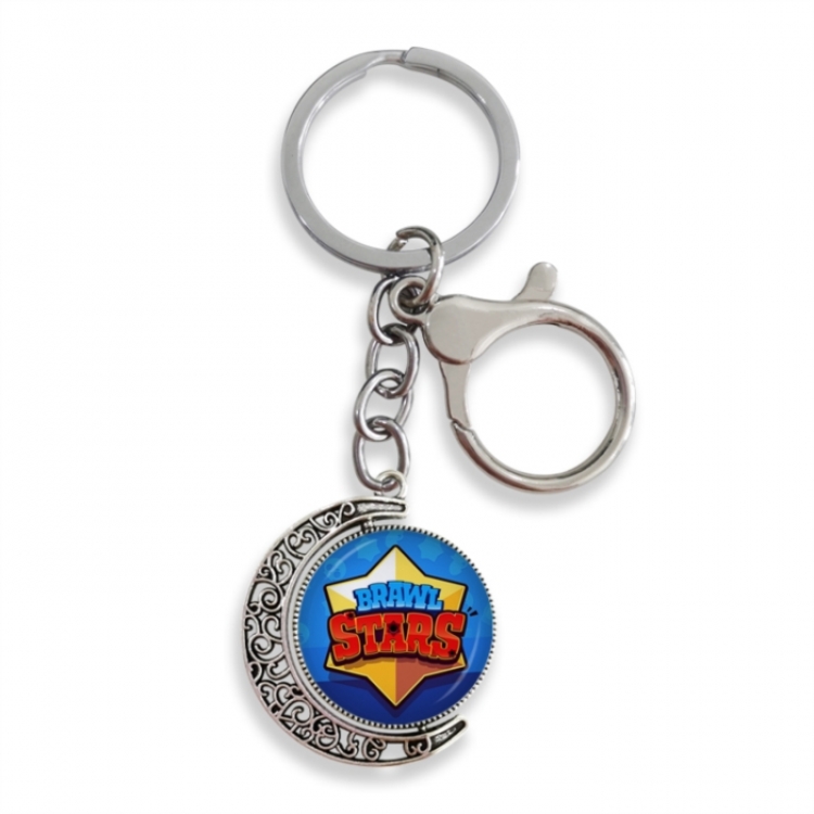 Brawl Stars Anime double-sided crystal rotating gemstone keychain pendant price for 5 pcs