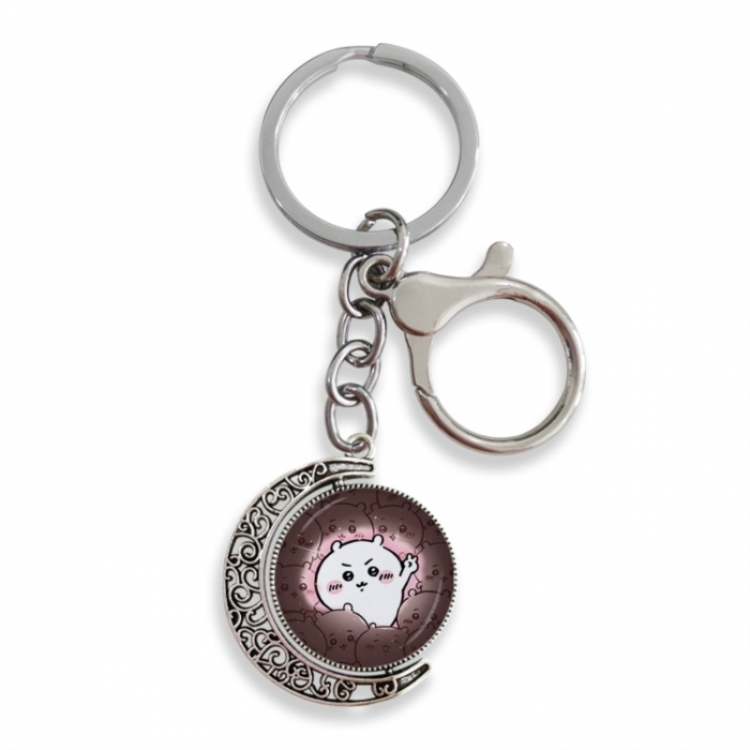 Chiikawa Anime double-sided crystal rotating gemstone keychain pendant price for 5 pcs