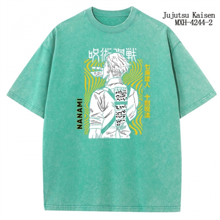 Jujutsu Kaisen Anime peripheral pure cotton washed and worn T-shirt from S to 2XL