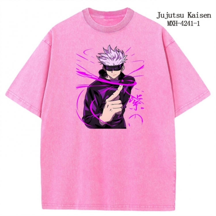 Jujutsu Kaisen Anime peripheral pure cotton washed and worn T-shirt from S to 2XL