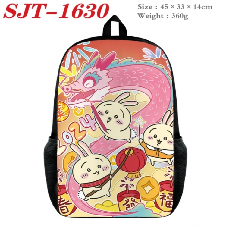 Chiikawa Anime nylon canvas backpack student backpack 45x33x14cm