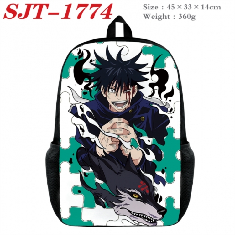 Jujutsu Kaisen Anime nylon canvas backpack student backpack 45x33x14cm