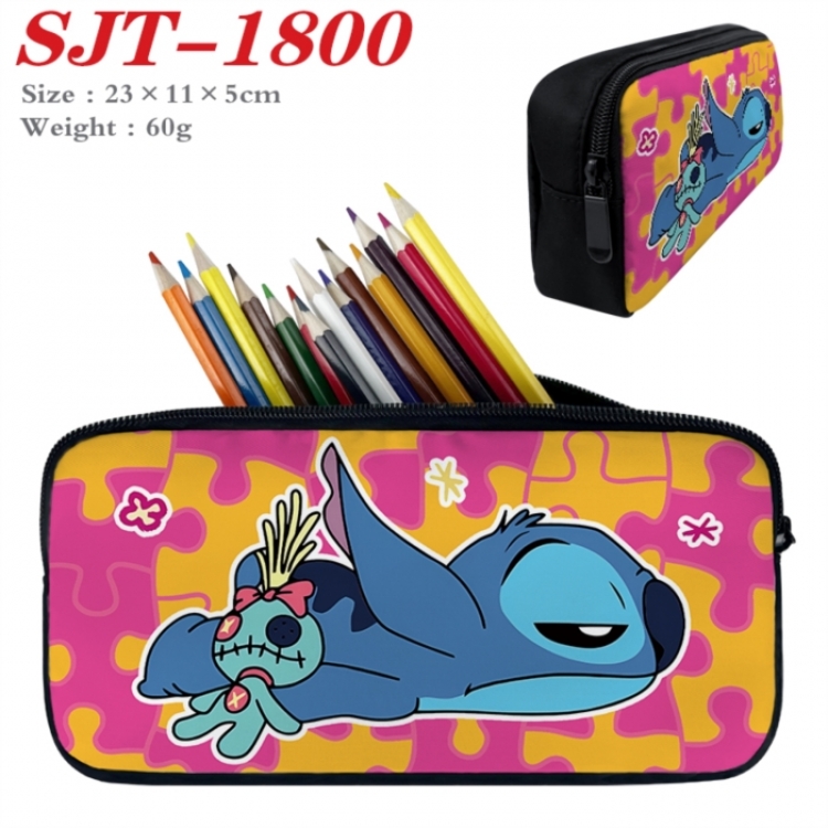 Lilo & Stitch Anime nylon student pencil case 23x11x5cm 