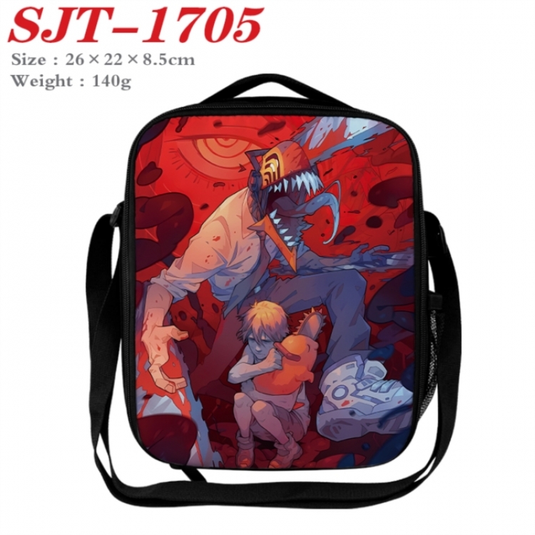 Chainsaw man Anime Lunch Bag Crossbody Bag 26x22x8.5cm 