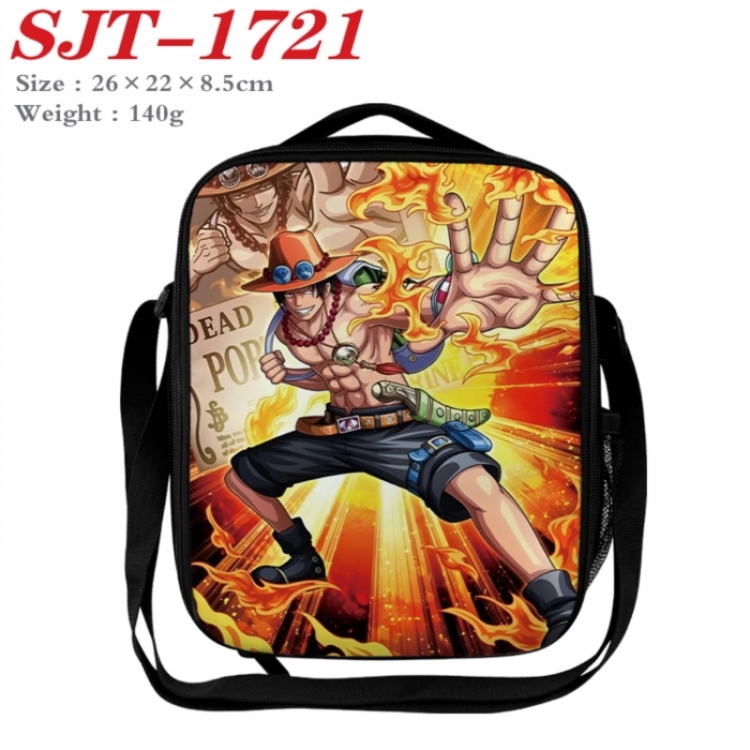 One Piece Anime Lunch Bag Crossbody Bag 26x22x8.5cm 