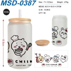 Chiikawa Anime frosted glass c...