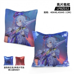 Arknights Game glitter pillow ...