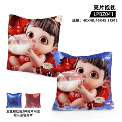 Nezha Game glitter pillow 40x4...