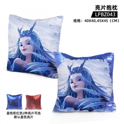 Nezha Game glitter pillow 40x4...