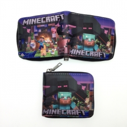 Minecraft Short zipper card wa...