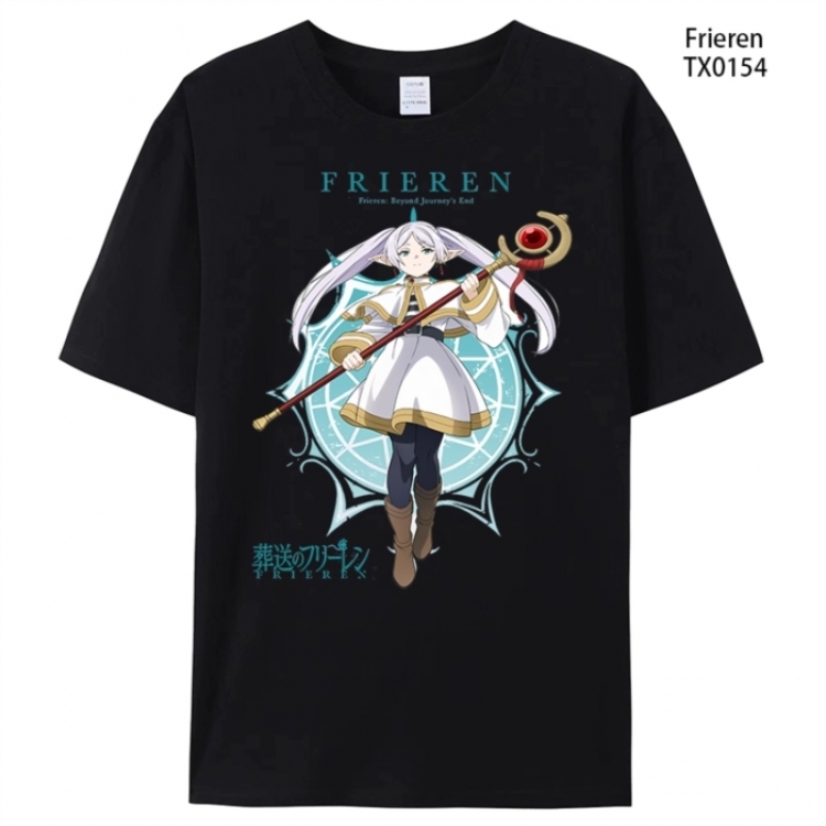 Frieren: Beyond Journey's Anime peripheral printed pure cotton T-shirt from S to 4XL