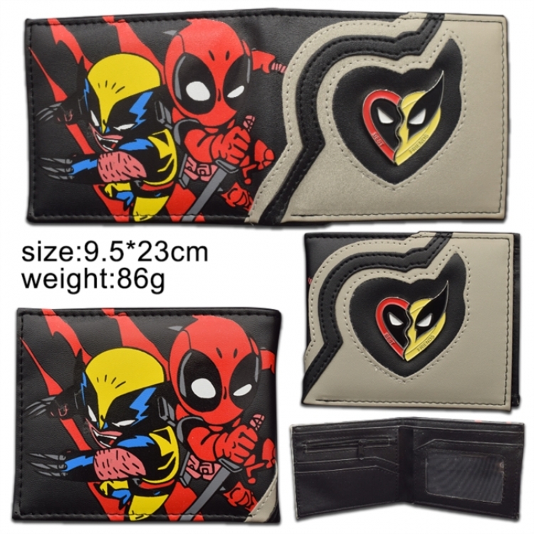 Wolverine Alloy short two fold wallet 9.5X23.5CM 86G