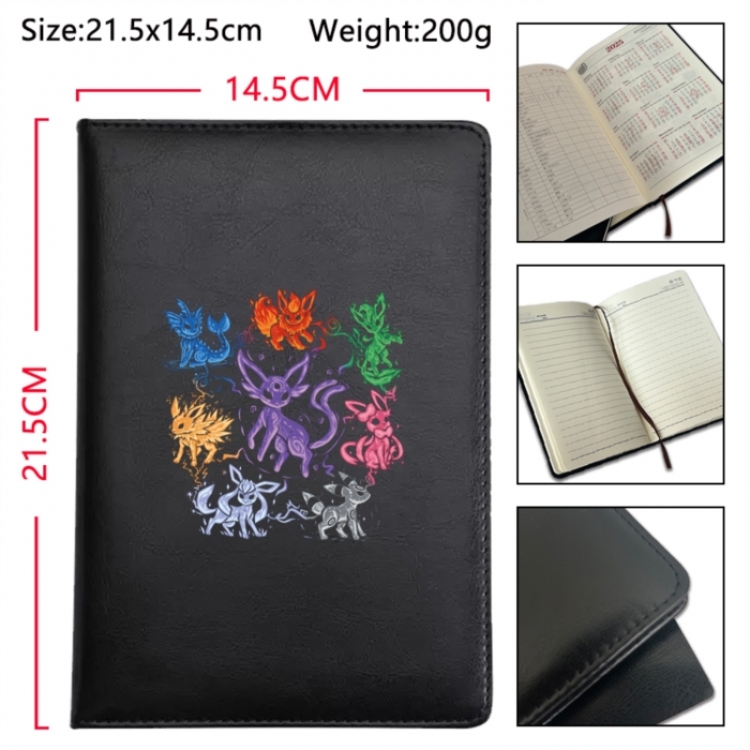 Pokemon Anime Printed PU Car Thread Notebook Hard Cover 21.5x14.5cm