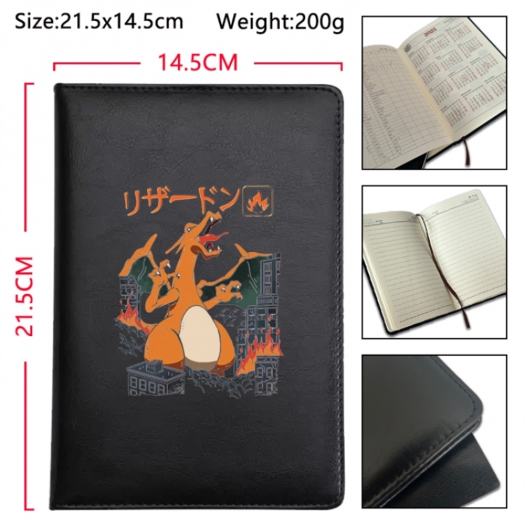 Pokemon Anime Printed PU Car Thread Notebook Hard Cover 21.5x14.5cm