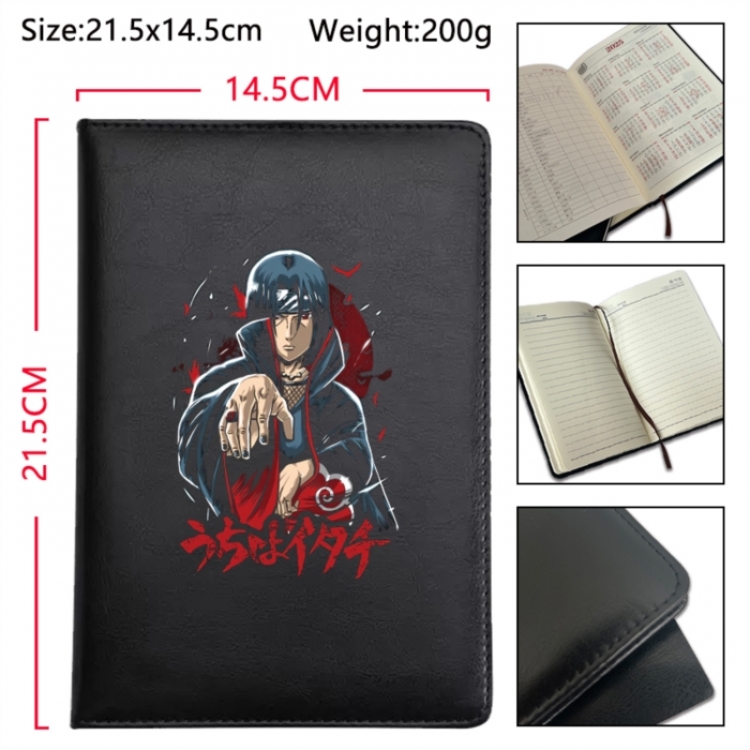 Naruto Anime Printed PU Car Thread Notebook Hard Cover 21.5x14.5cm