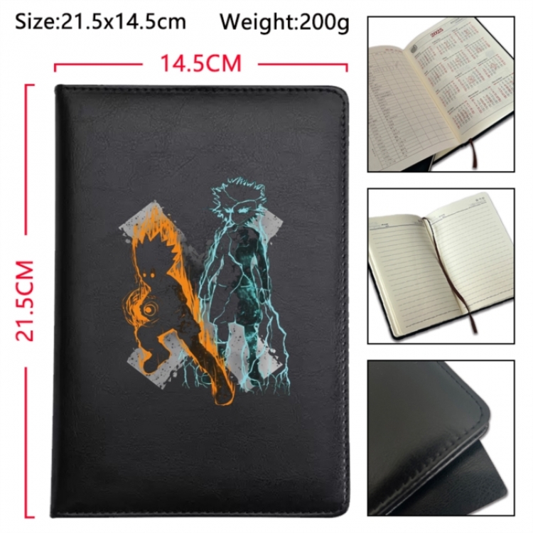 HunterXHunter Anime Printed PU Car Thread Notebook Hard Cover 21.5x14.5cm