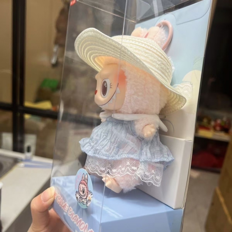 LABUBU 3nd generation Standing plush toy doll keychain 17cm