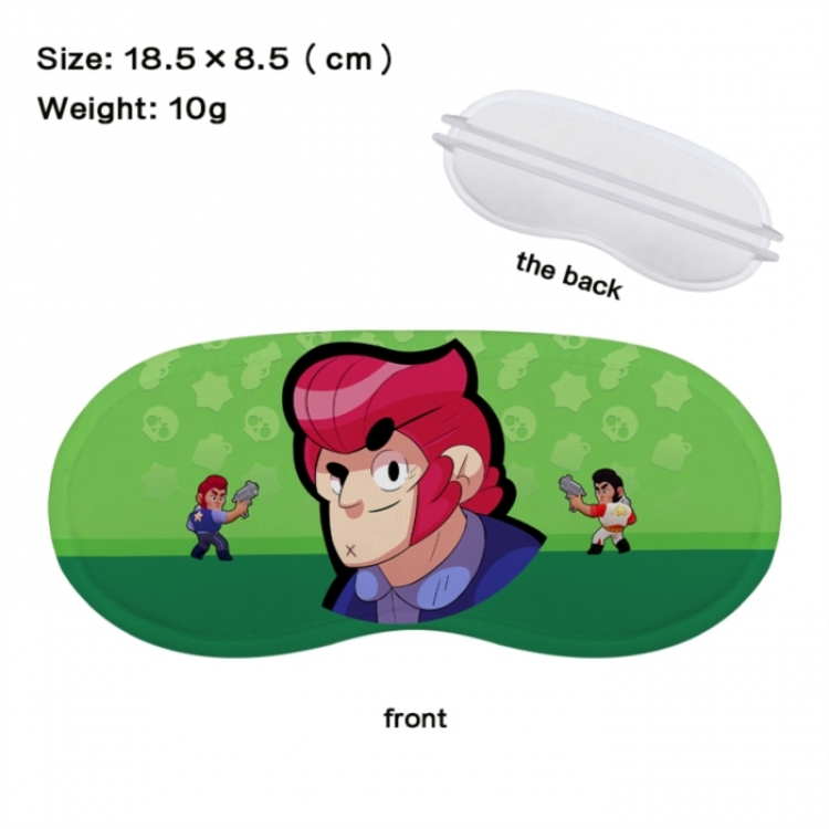 Brawl Stars Anime full-color printed nap sleep blackout eye mask 18.5X8.5cm price for 5 pcs