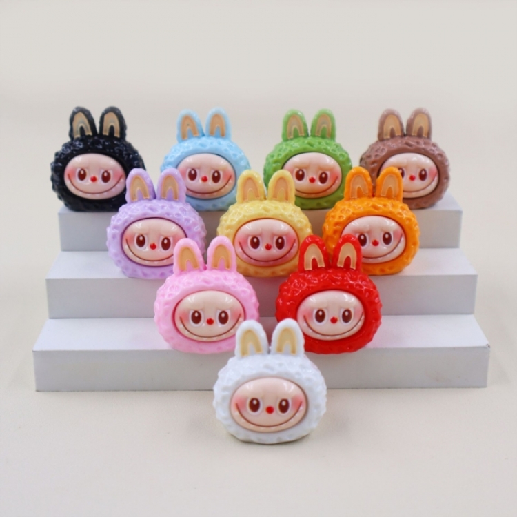 LABUBU Bagged resin plush toy figurine a set of 10