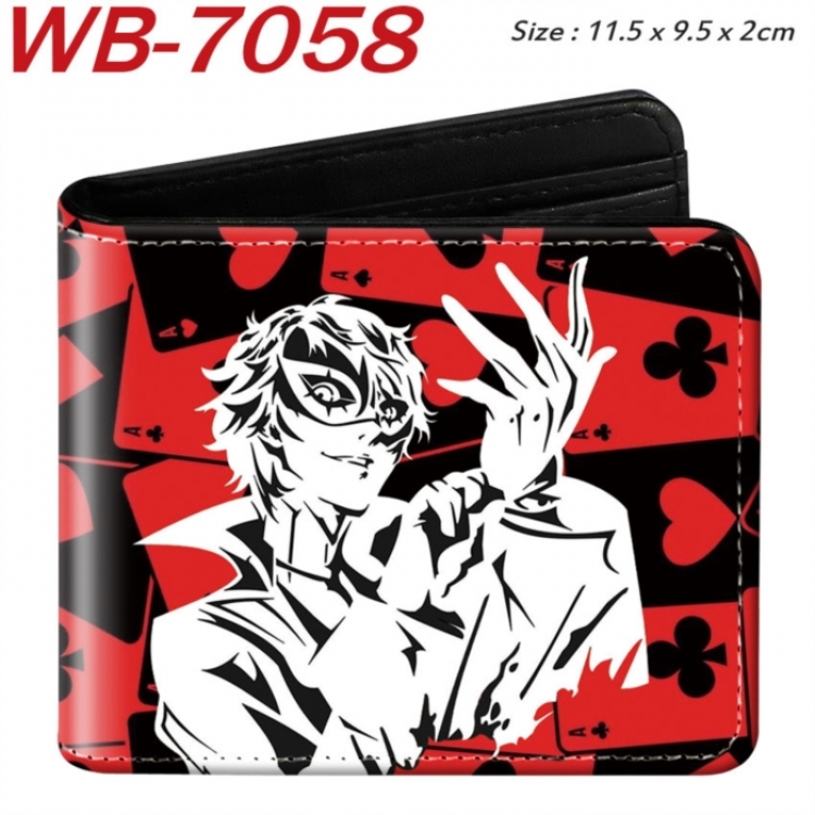 Megami Ibunroku Persona Animation color PU leather half fold wallet 11.5X9X2CM