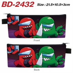 Among us Anime PU Leather Zipp...