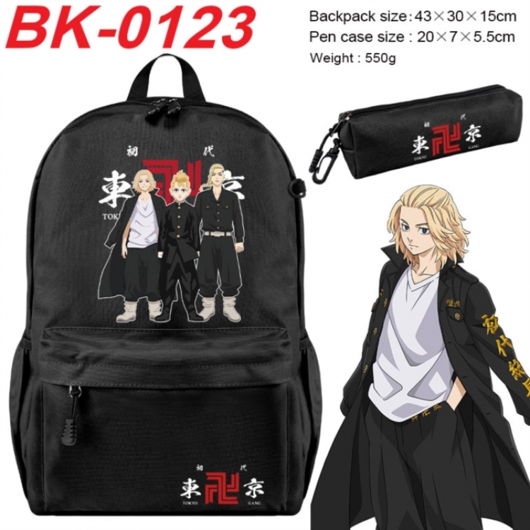 Tokyo Revengers Anime backpack pencil case set backpack 43X35X15CM