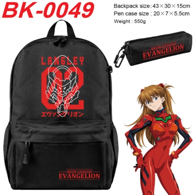 EVA  Anime backpack pencil case set backpack 43X35X15CM