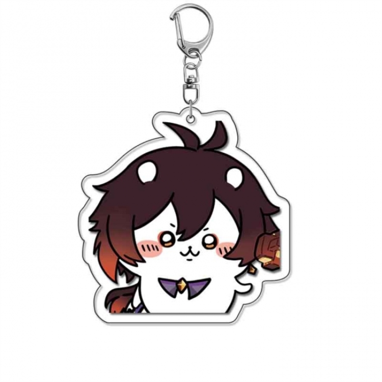 Genshin Impact Anime Acrylic Keychain Charm price for 5 pcs