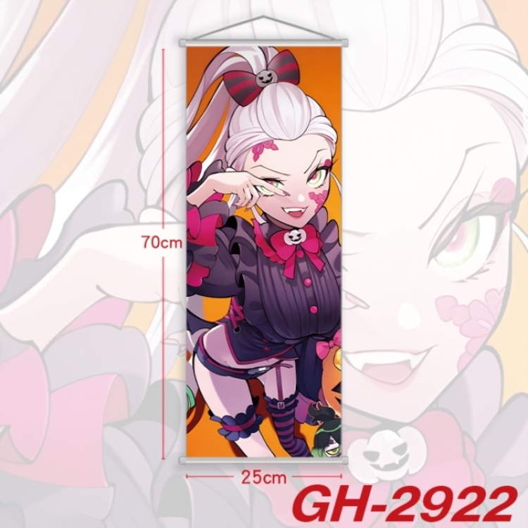 Demon Slayer Kimets Plastic Rod Cloth Small Hanging Canvas Painting Wall Scroll 25x70cm price for 5 pcs