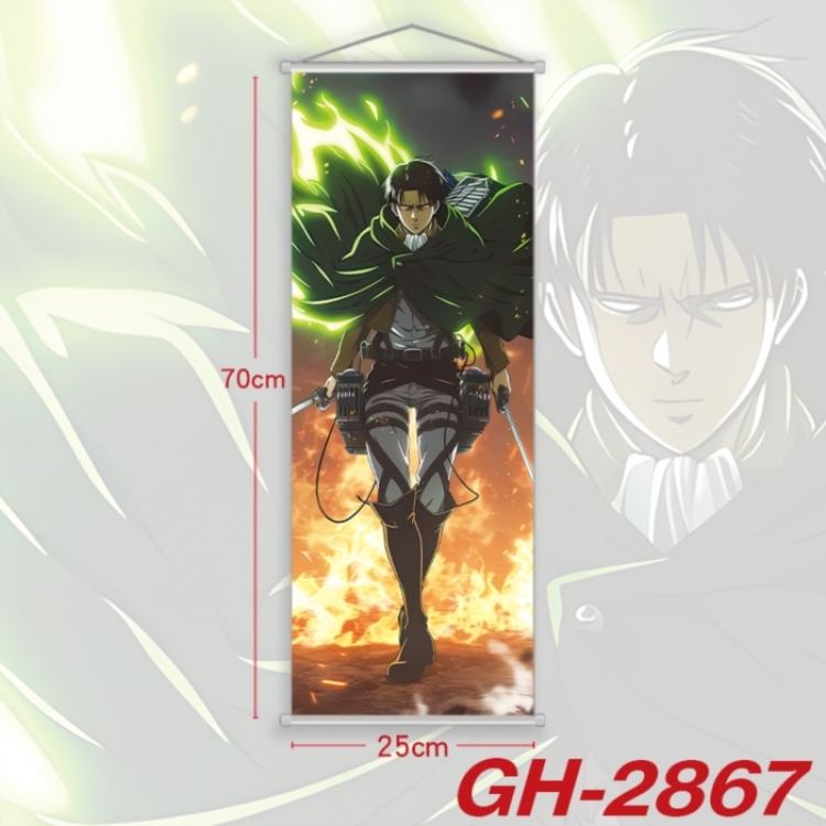 Shingeki no Kyojin Plastic Rod Cloth Small Hanging Canvas Painting Wall Scroll 25x70cm price for 5 pcs