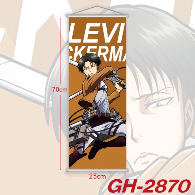 Shingeki no Kyojin Plastic Rod Cloth Small Hanging Canvas Painting Wall Scroll 25x70cm price for 5 pcs
