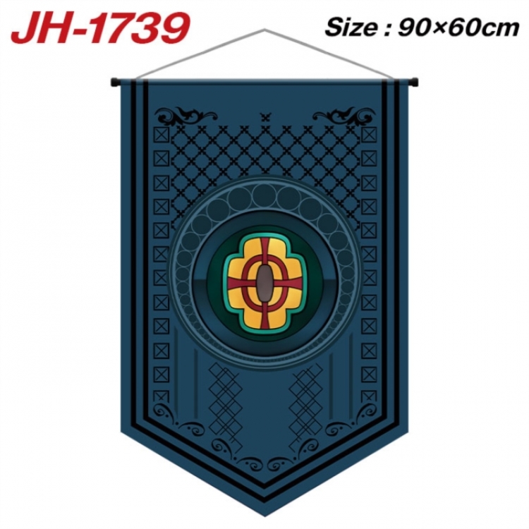 Demon Slayer Kimets Anime peripheral full-color printing with hanging rope flag 90X60CM