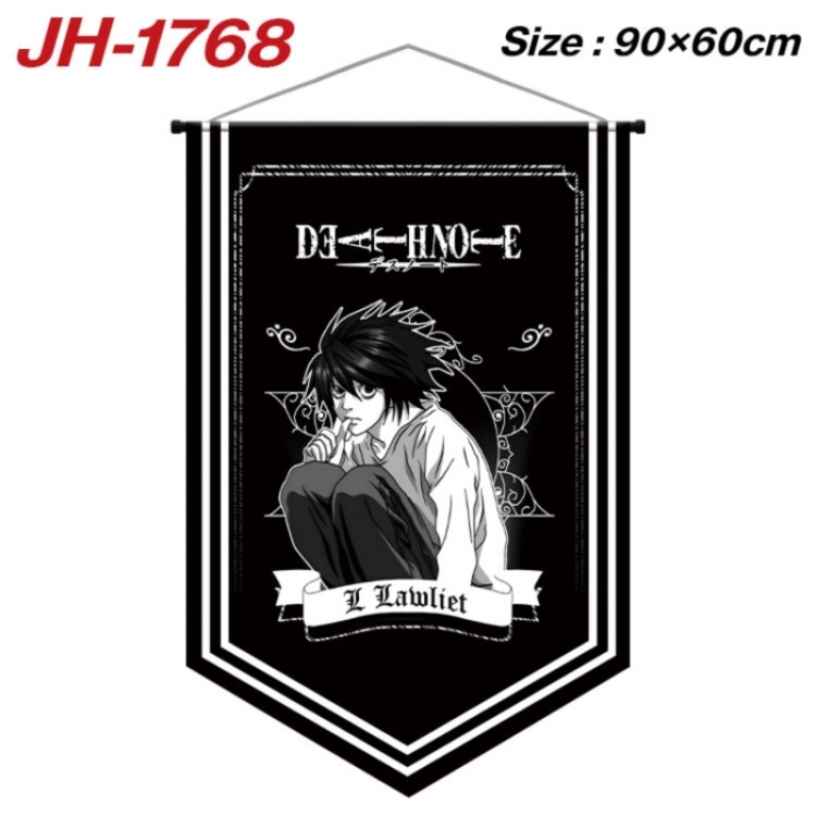 Death note Anime peripheral full-color printing with hanging rope flag 90X60CM