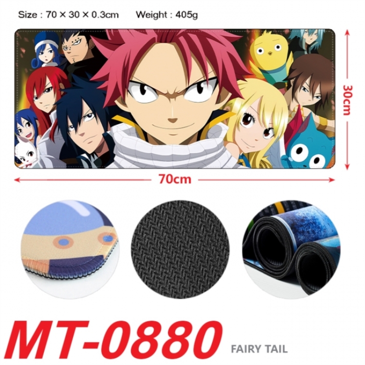Fairy tail Anime peripheral lock edge mouse pad 70X30cm