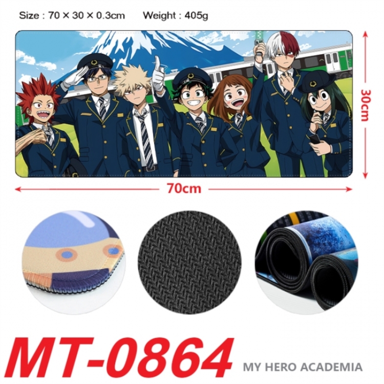 My Hero Academia Anime peripheral lock edge mouse pad 70X30cm
