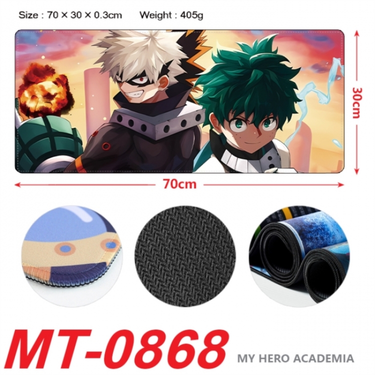 My Hero Academia Anime peripheral lock edge mouse pad 70X30cm