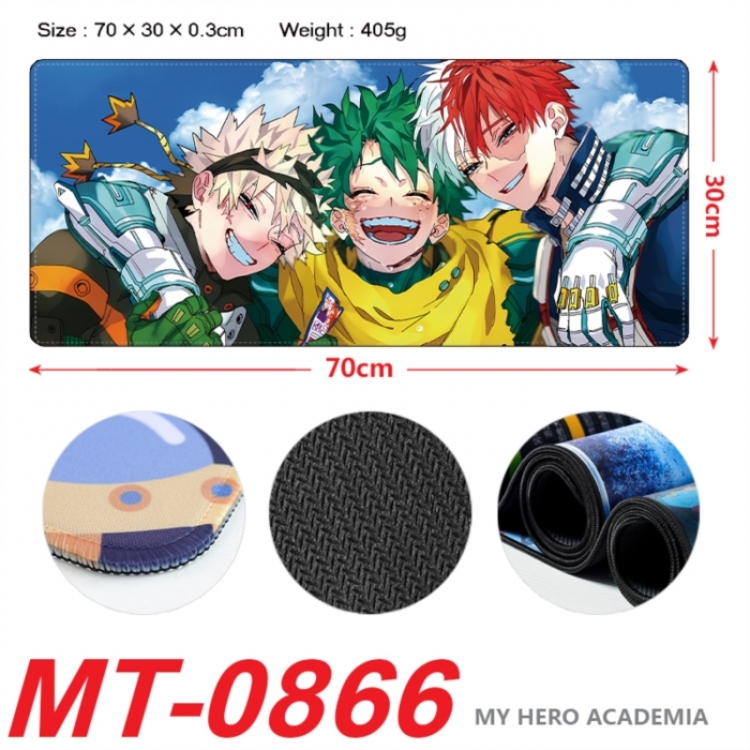 My Hero Academia Anime peripheral lock edge mouse pad 70X30cm