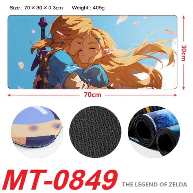 The Legend of Zelda Anime peripheral lock edge mouse pad 70X30cm