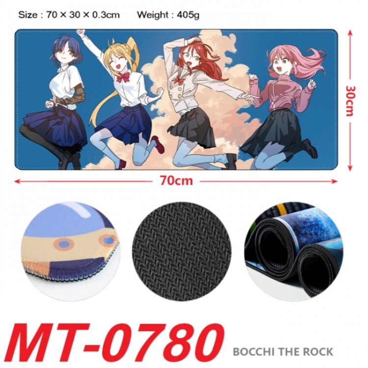 BOCCHI THE ROCK! Anime peripheral lock edge mouse pad 70X30cm
