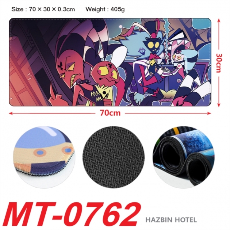 Hazbin Hotel  Anime peripheral lock edge mouse pad 70X30cm