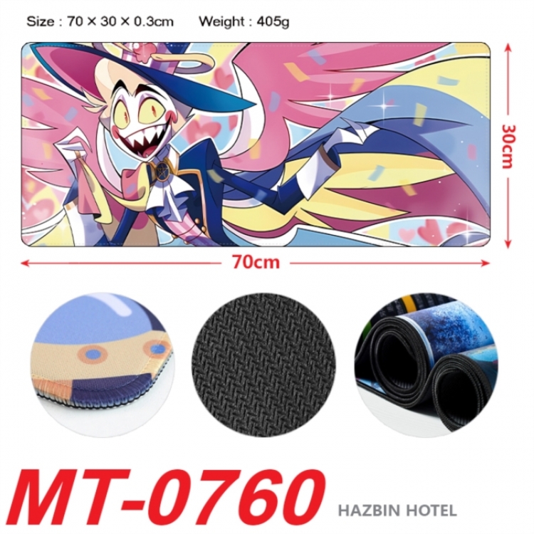 Hazbin Hotel  Anime peripheral lock edge mouse pad 70X30cm