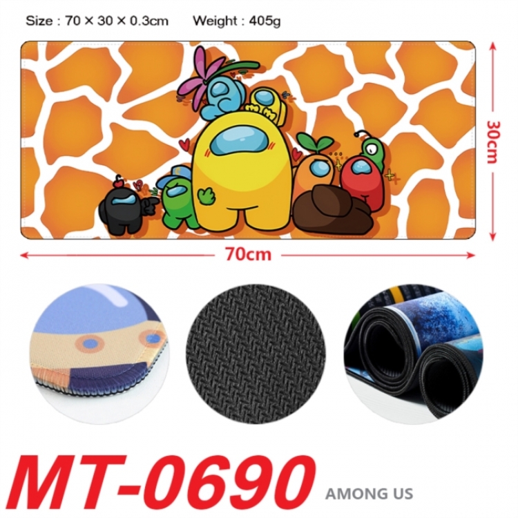 Among us Anime peripheral lock edge mouse pad 70X30cm