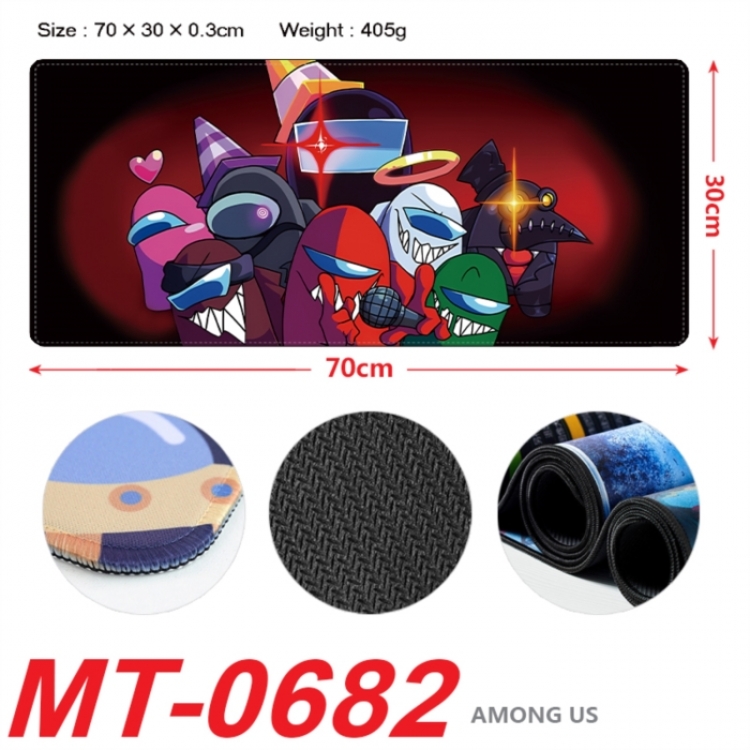 Among us Anime peripheral lock edge mouse pad 70X30cm