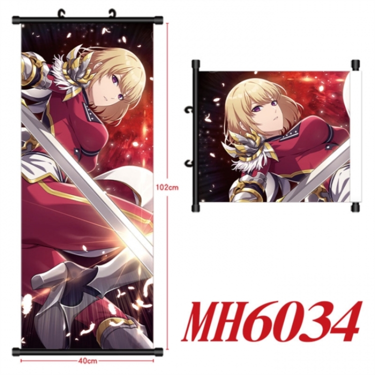 Solo Leveling:Arise Anime black Plastic rod Cloth painting Wall Scroll 40X102CM