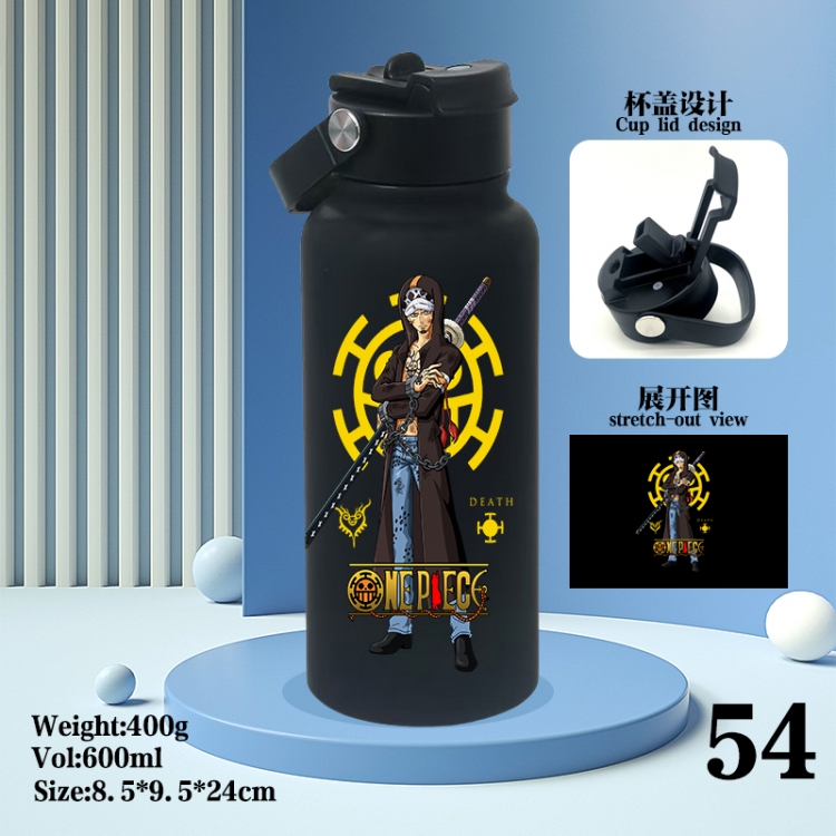 One Piece Anime peripheral new drink portable thermos cup 600ML